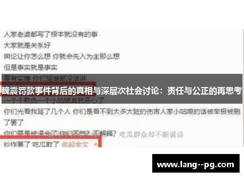 魏震罚款事件背后的真相与深层次社会讨论：责任与公正的再思考