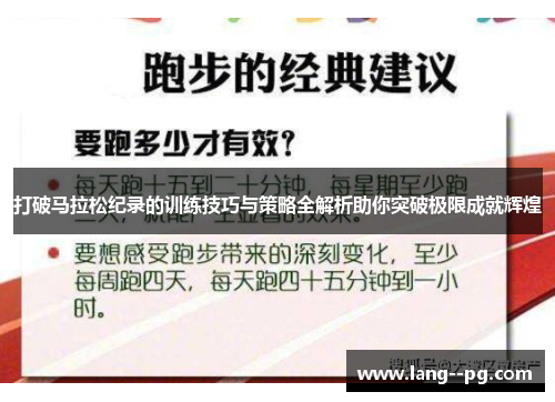 打破马拉松纪录的训练技巧与策略全解析助你突破极限成就辉煌 打破马拉松纪录的训练技巧与策略全解析助你突破极限成就辉煌